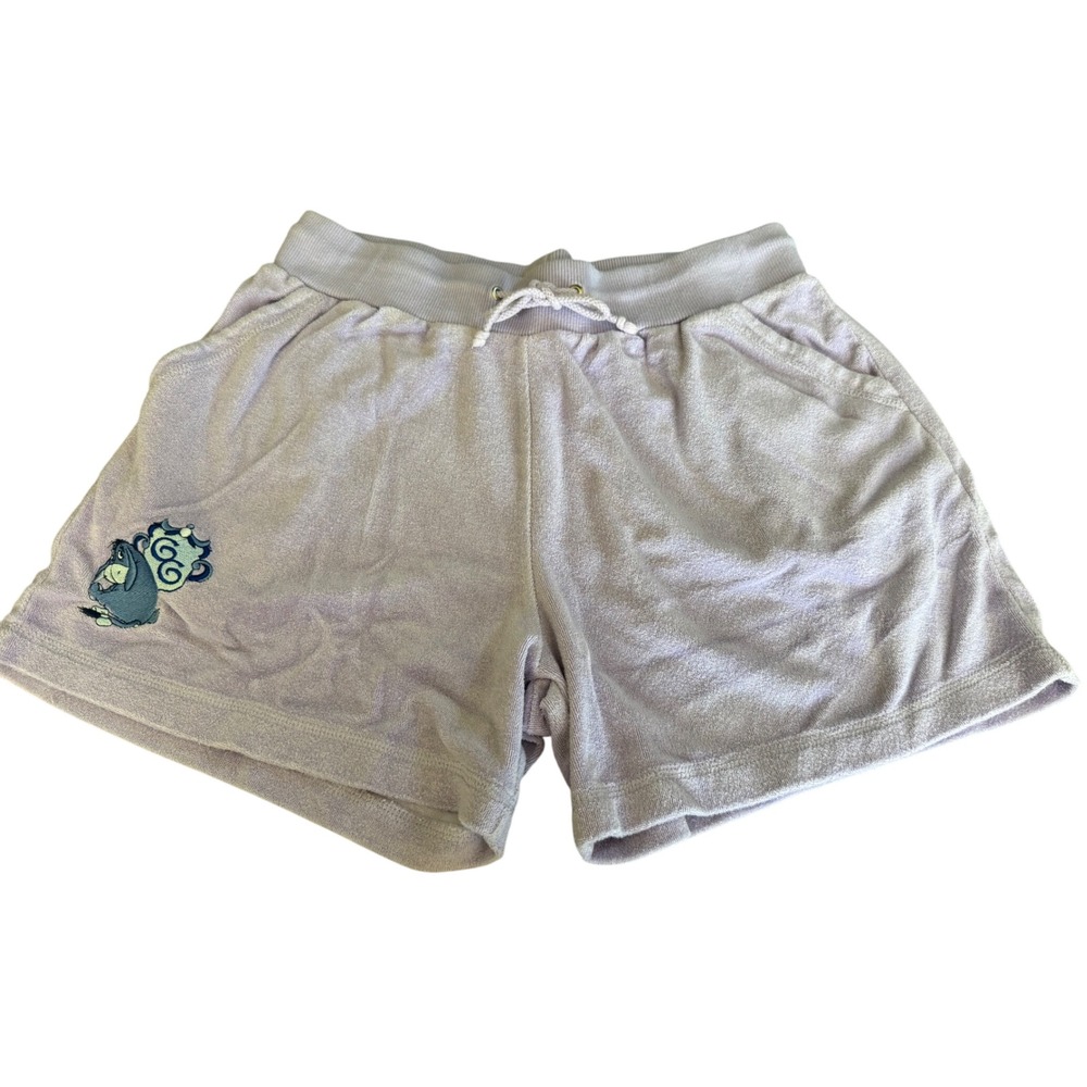Y2K Vtg Disney Purple‎ Eeyore Pooh Character Lounge Shorts Women's Size Medium